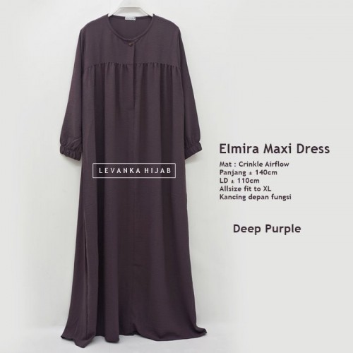 Elmira-038 Basic Dress Crinkle Airflow